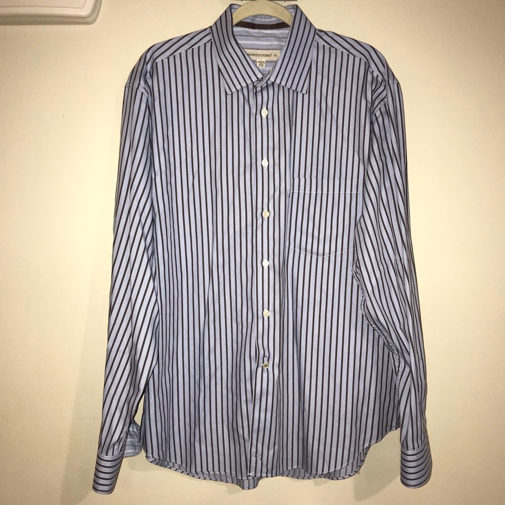 Men’s PRONTO UOMO designer Dress Shirt XL